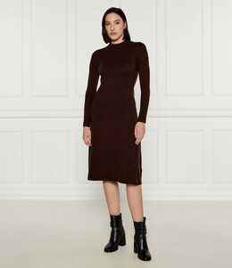 Lauren Ralph Lauren: Коричневое платье 
