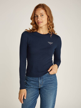 Tommy Jeans: Тёмная блуза 