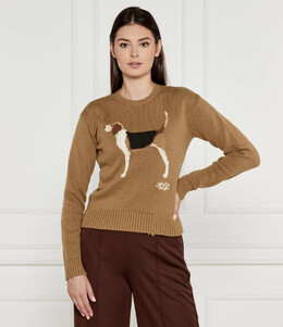 Lauren Ralph Lauren: Коричневый свитер 
