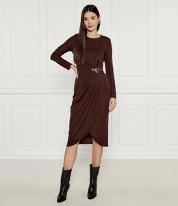 Lauren Ralph Lauren: Коричневое платье 