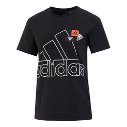 Adidas: Чёрная футболка 