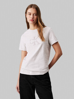 Calvin Klein Jeans: Серая футболка 