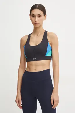Reebok: Чёрный бюстгальтер 