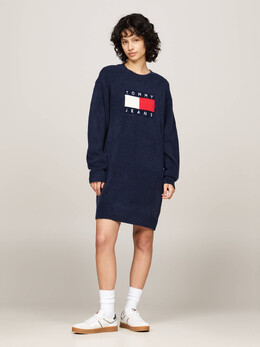 Tommy Jeans: Тёмное платье 