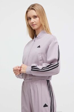 Adidas: Фиолетовая толстовка 