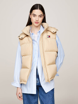Tommy Jeans: Бежевая куртка 