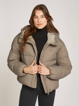 Calvin Klein Jeans: Бежевая куртка 