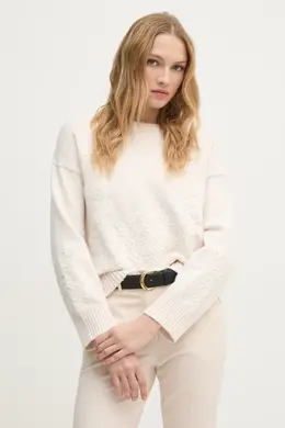 Sisley: Бежевый свитер 