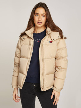 Tommy Jeans: Бежевая куртка 