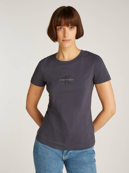 Calvin Klein Jeans: Серая футболка 