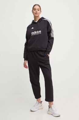Adidas: Чёрная толстовка 