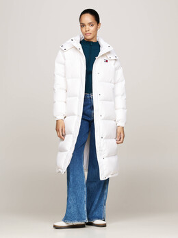 Tommy Jeans: Белое пальто 