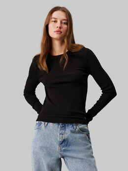 Calvin Klein Jeans: Чёрная блуза 