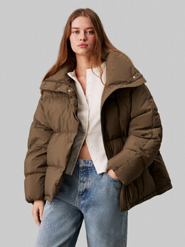 Calvin Klein Jeans: Коричневая куртка 
