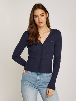 Tommy Jeans: Тёмный свитер  Essential