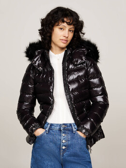 Tommy Jeans: Чёрная куртка 