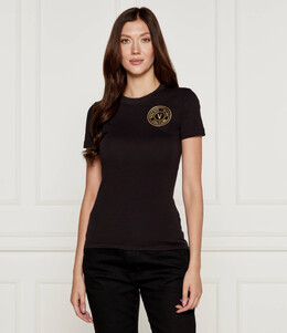 Versace Jeans Couture: Чёрная футболка 