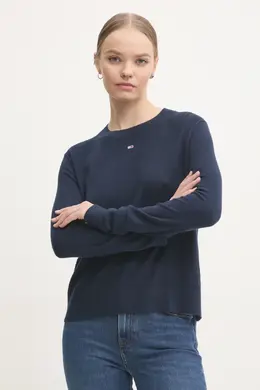 Tommy Jeans: Тёмный свитер 