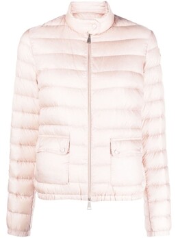 Moncler: Розовый пуховик 