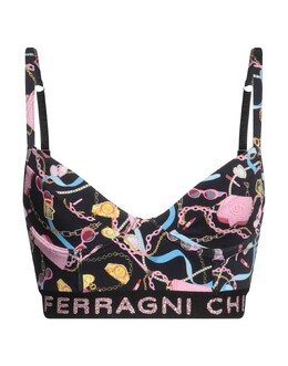 Chiara Ferragni: Чёрный бюстгальтер 