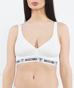 Moschino Underwear: Белый бюстгальтер 