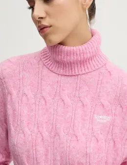 Tommy Jeans: Розовый свитер 