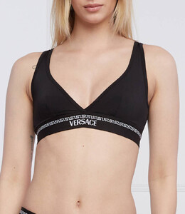 Versace: Чёрный бюстгальтер 