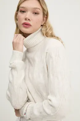 Tommy Jeans: Бежевый свитер 
