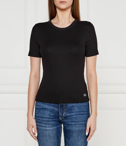 Calvin Klein Jeans: Чёрная блуза 