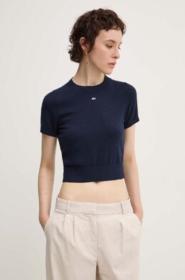 Tommy Jeans: Тёмный свитер 