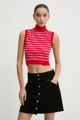 Tommy Jeans: Красный жилет 