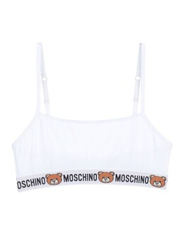 Moschino: Белый бюстгальтер 