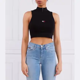 Tommy Hilfiger: Чёрный топ 