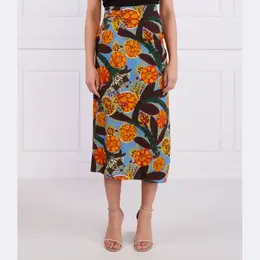 MaxMara: Юбка с цветочным принтом 