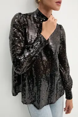 Allsaints: Чёрная блуза 