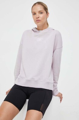 New Balance: Розовая толстовка 