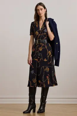 Lauren Ralph Lauren: Тёмное платье 