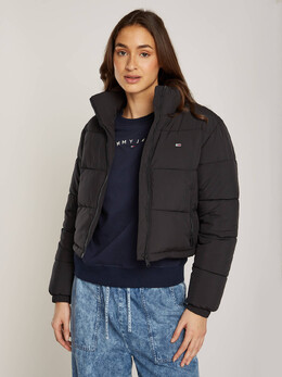 Tommy Jeans: Чёрная куртка 