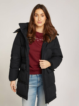 Tommy Jeans: Чёрная куртка 