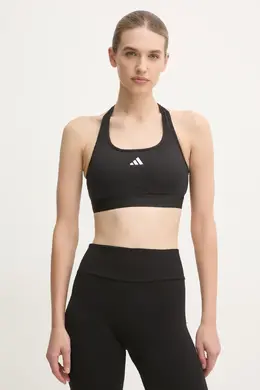 adidas Performance: Чёрный бюстгальтер 