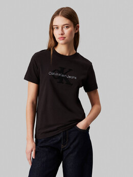 Calvin Klein Jeans: Чёрная футболка 
