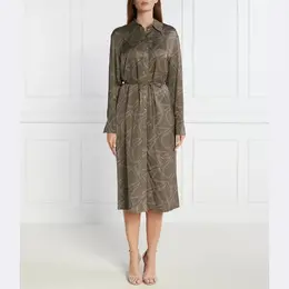 Calvin Klein: Коричневое платье 