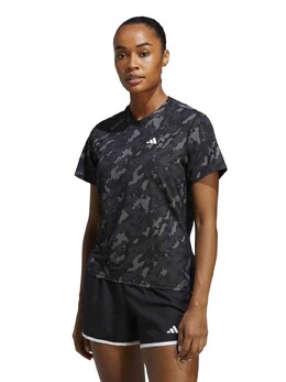 Adidas: Чёрная футболка  Running