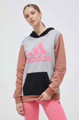 Adidas: Серая толстовка 