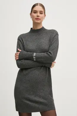 Pepe Jeans: Серое платье 
