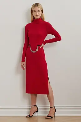 Lauren Ralph Lauren: Красное платье 