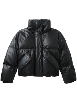 MM6 Maison Margiela: Пуховик с вышивкой 