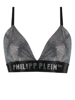 Philipp Plein: Серебристый бюстгальтер 