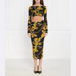 Versace: Чёрное платье 