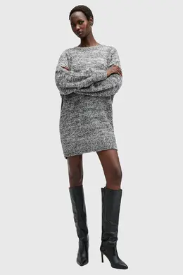 Allsaints: Серое платье 